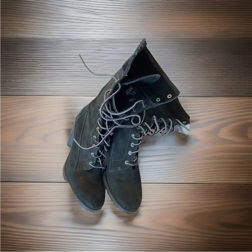 Timberland Black Suede Leather Boots 8.5M